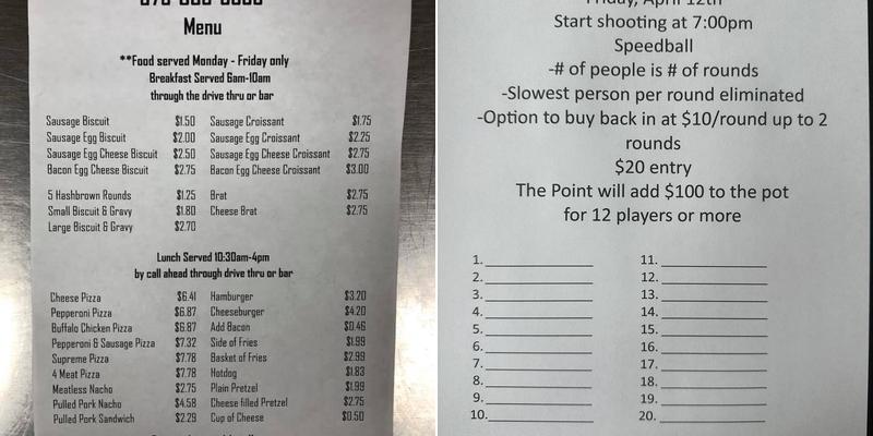 The Point Menu