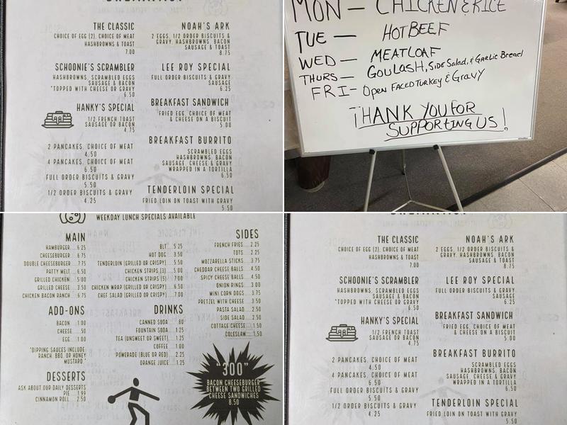 River Rock Lanes Menu