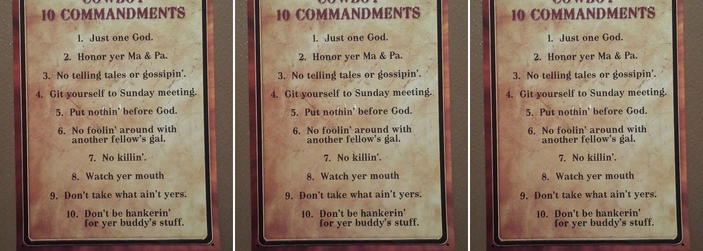 Modern Day Veterans Menu