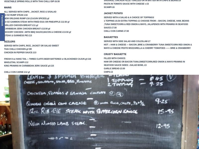 The Joiners Arms Menu