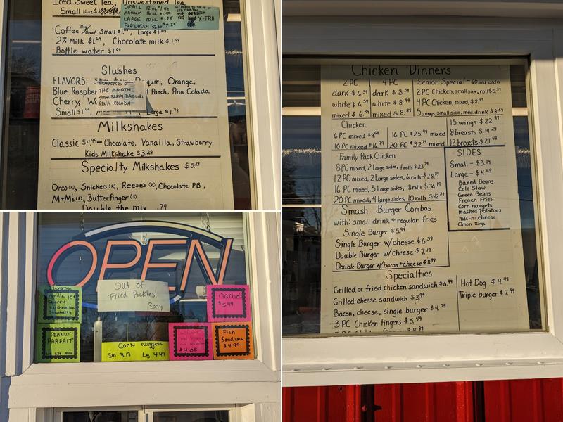 Dairy Bar Menu