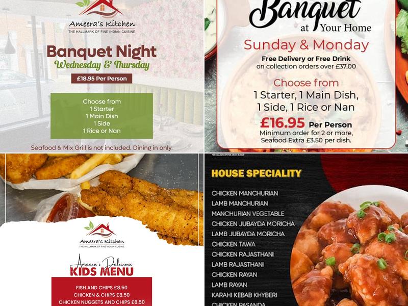 AMEERA'S KITCHEN Menu