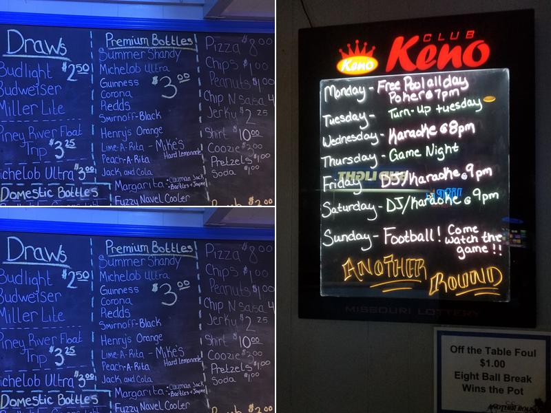 Another Round Menu