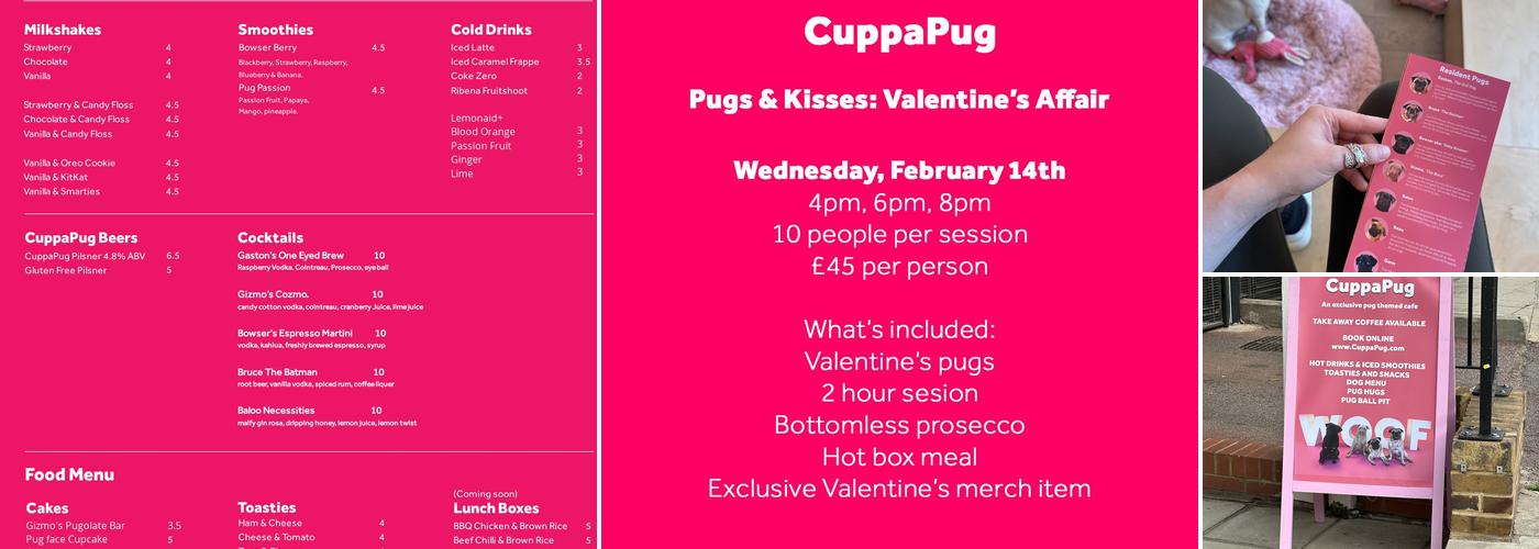 CuppaPug Menu