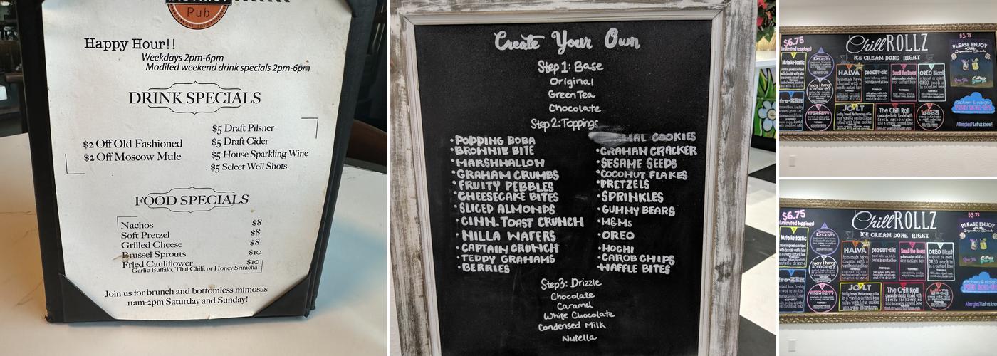 District Pub NoHo Menu