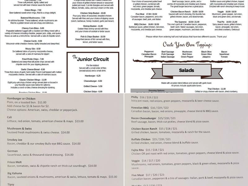 Gateway Pub Menu