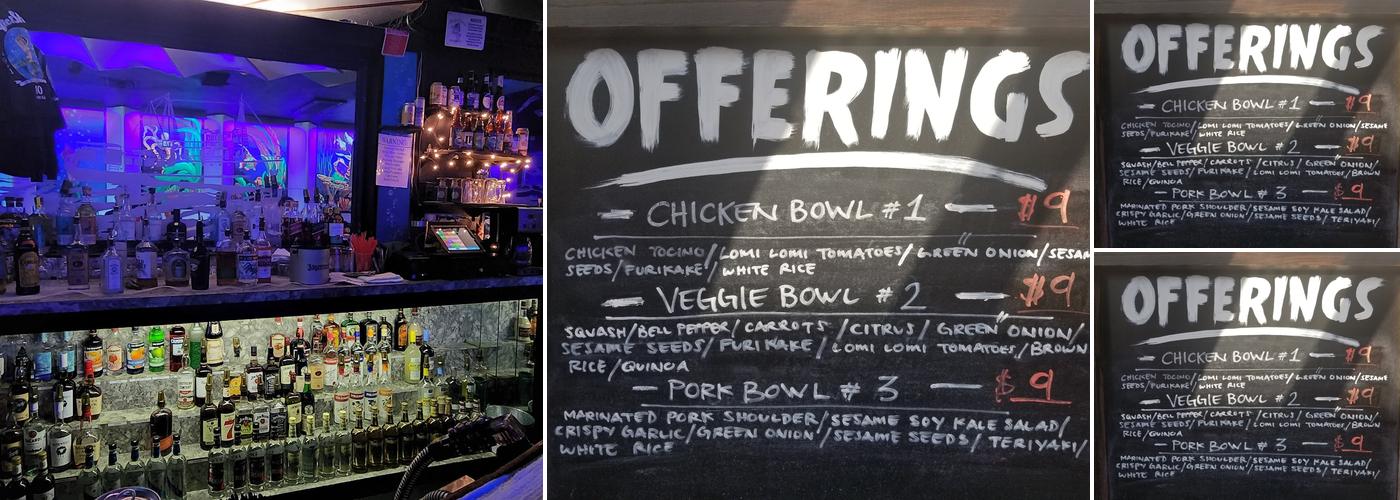 Pacific Shores Cocktail Lounge Menu