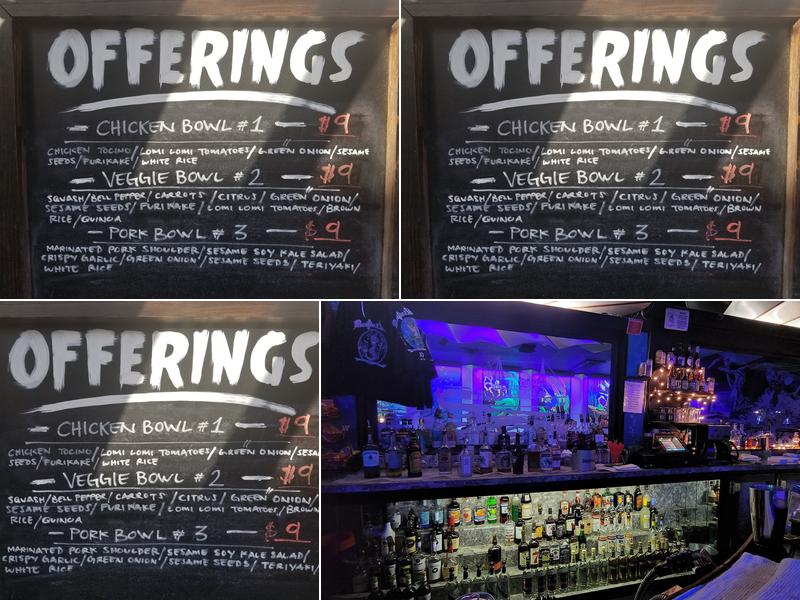 Pacific Shores Cocktail Lounge Menu