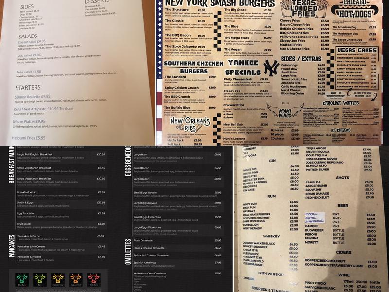 F S Steakhouse and Bar Menu