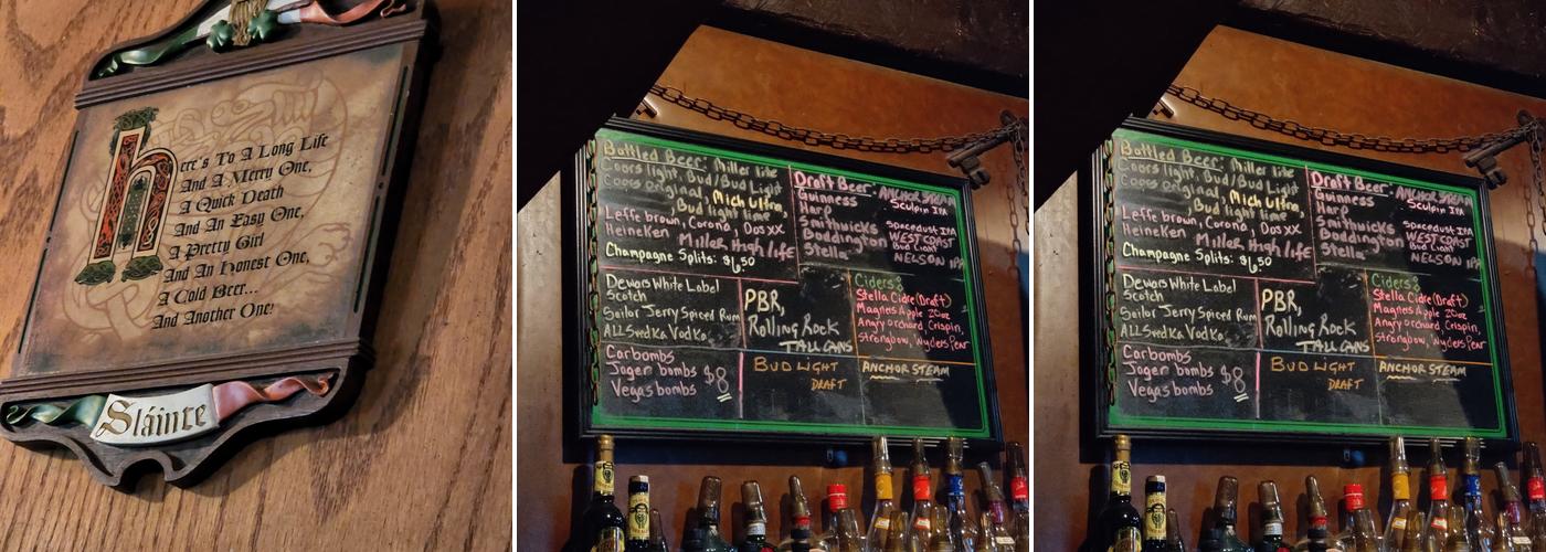 Blarney Stone Pub Menu