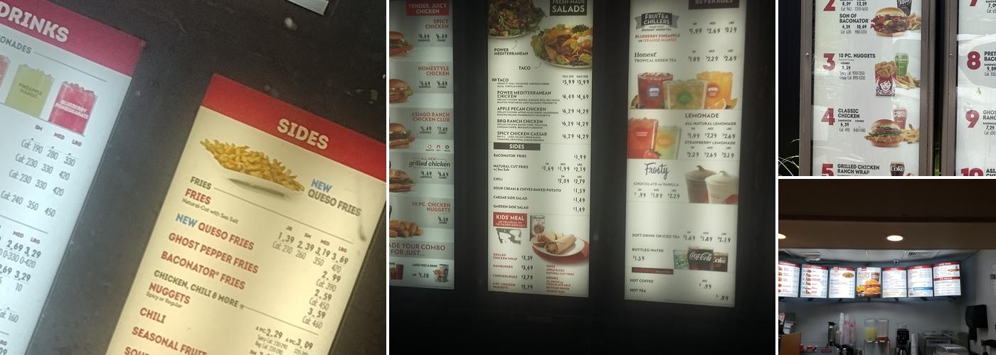 Wendy's Menu
