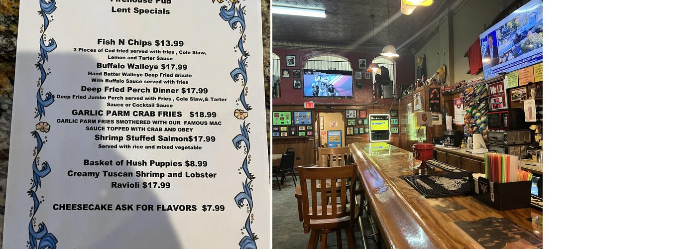 Firehouse Pub Menu