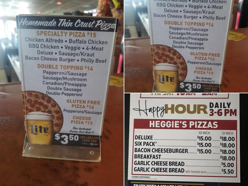 Harbor Inn Bar & Pizza Menu