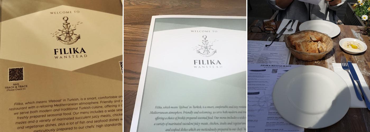 Filika Restaurant Menu