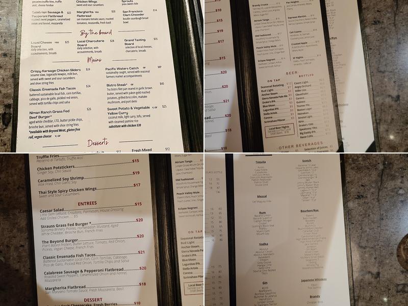 Eclipse Kitchen & Bar Menu