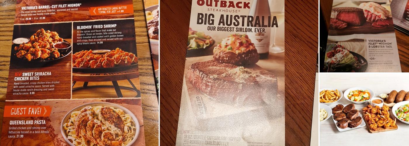 Outback Steakhouse Menu