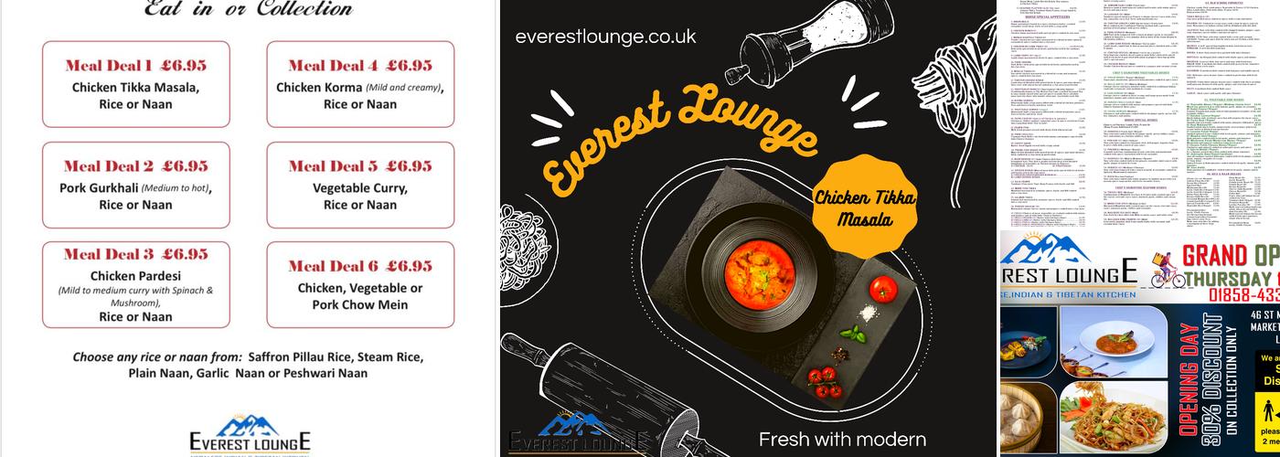 Everest Lounge Menu