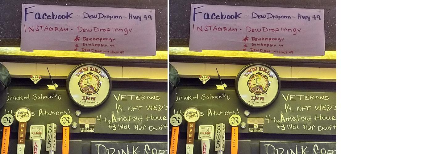 Dew Drop Inn Menu