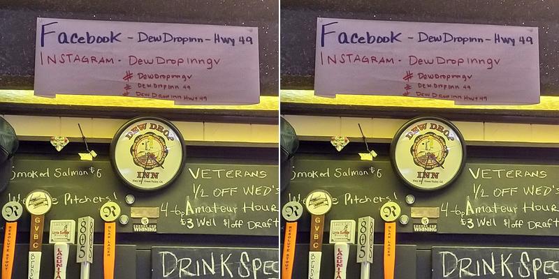 Dew Drop Inn Menu