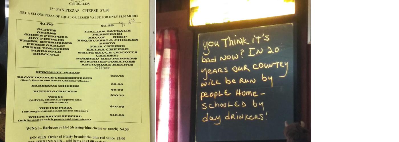 Conway Inn Menu