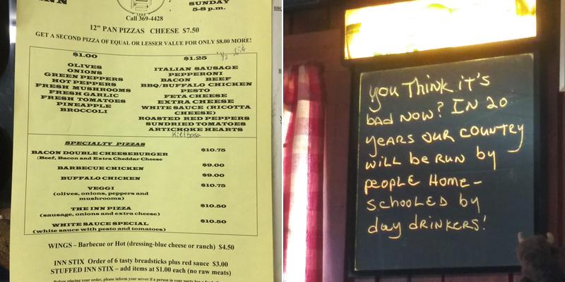 Conway Inn Menu