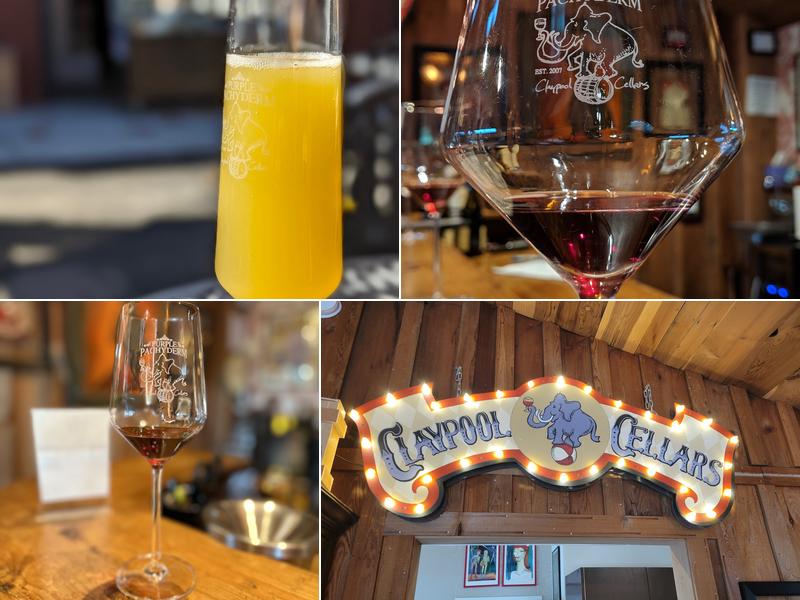 Purple Pachyderm wines at Claypool Cellars