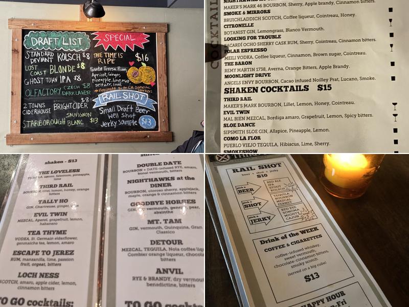 Third Rail Menu