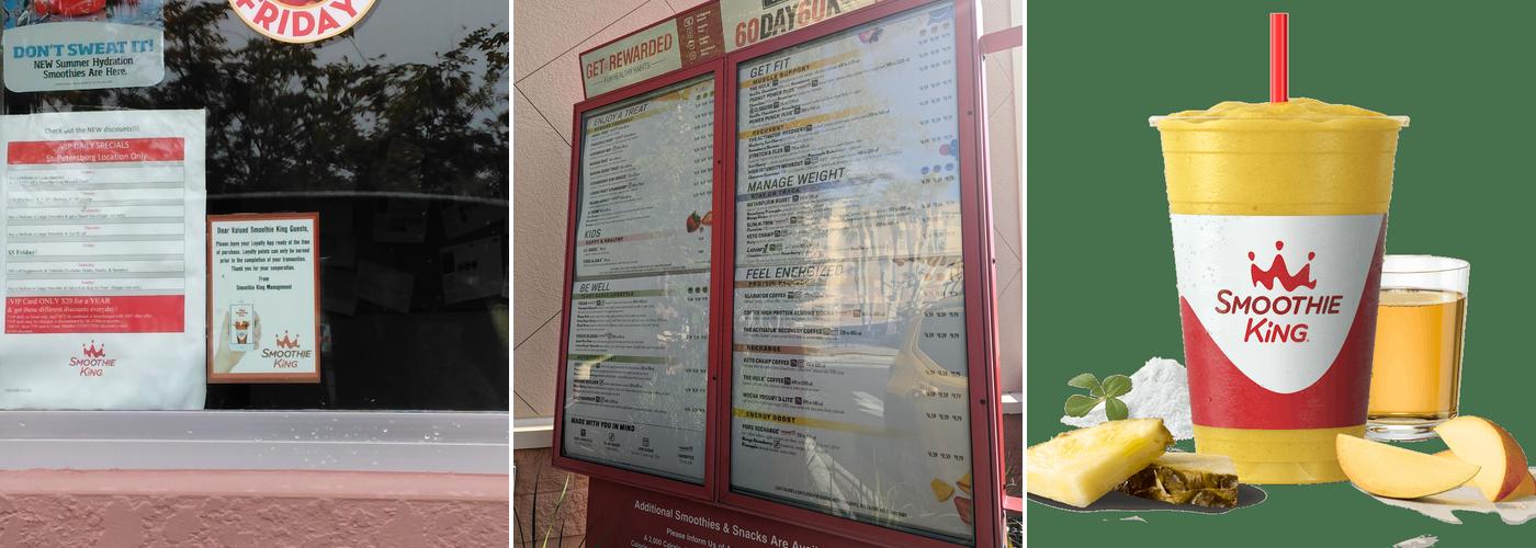Smoothie King Menu