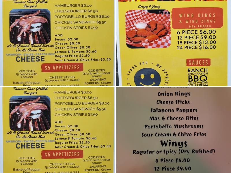Sugar Shack Menu