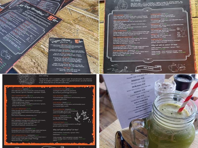 Nutrition Joe's Menu