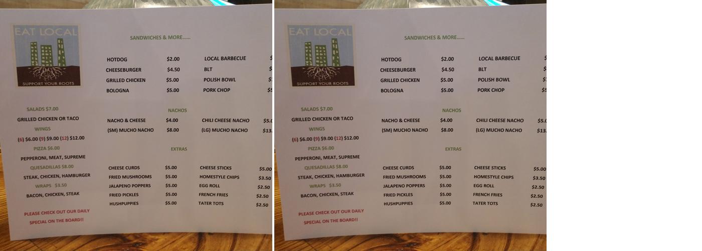 The Rabbit Hole Menu