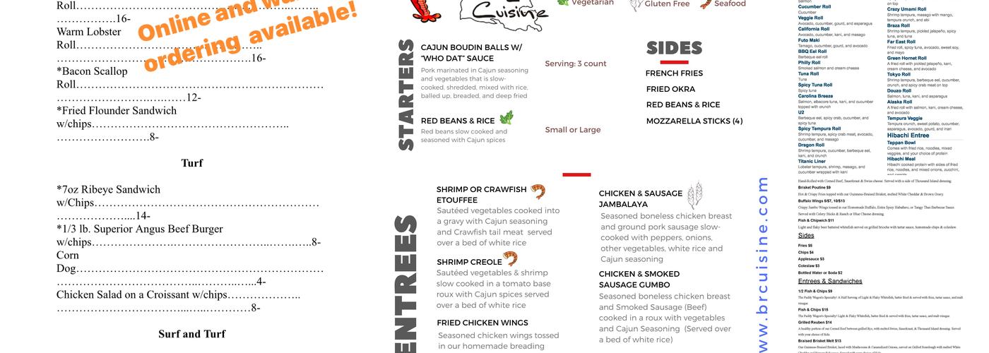 Black Creek Brewery Menu