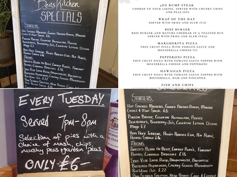 The Old Crown Inn Snarestone Menu