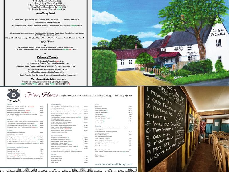 The Hole In The Wall Menu