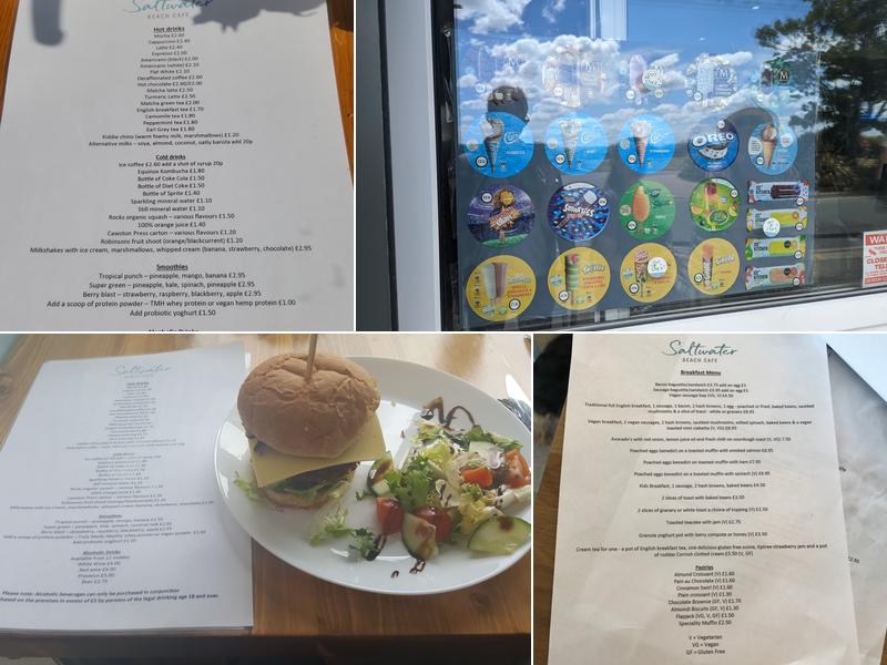 Saltwater Beach Cafe Menu