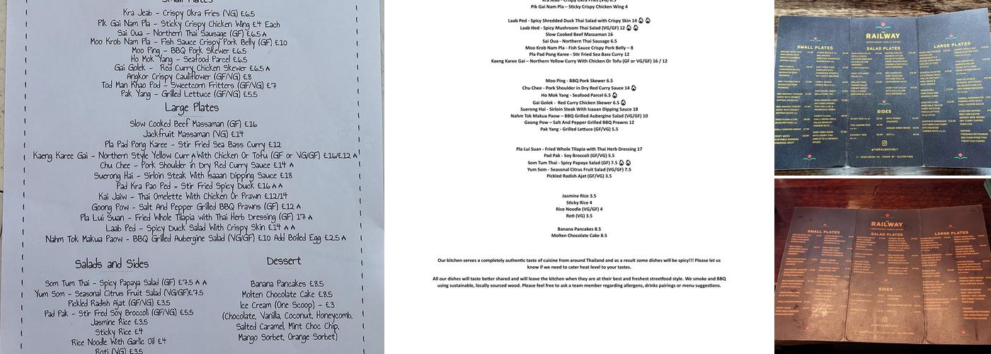 The Railway Menu