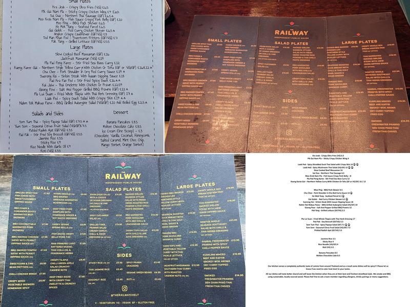The Railway Menu