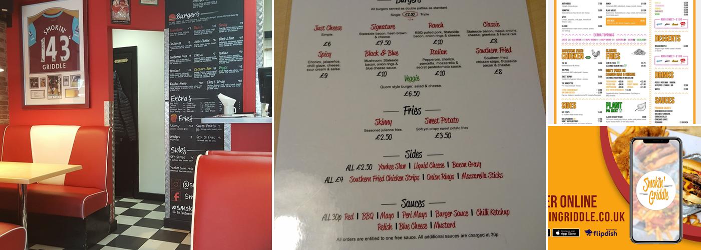 Smokin' Griddle Menu