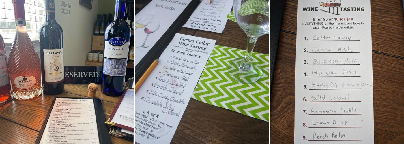 Corner Cellar Menu