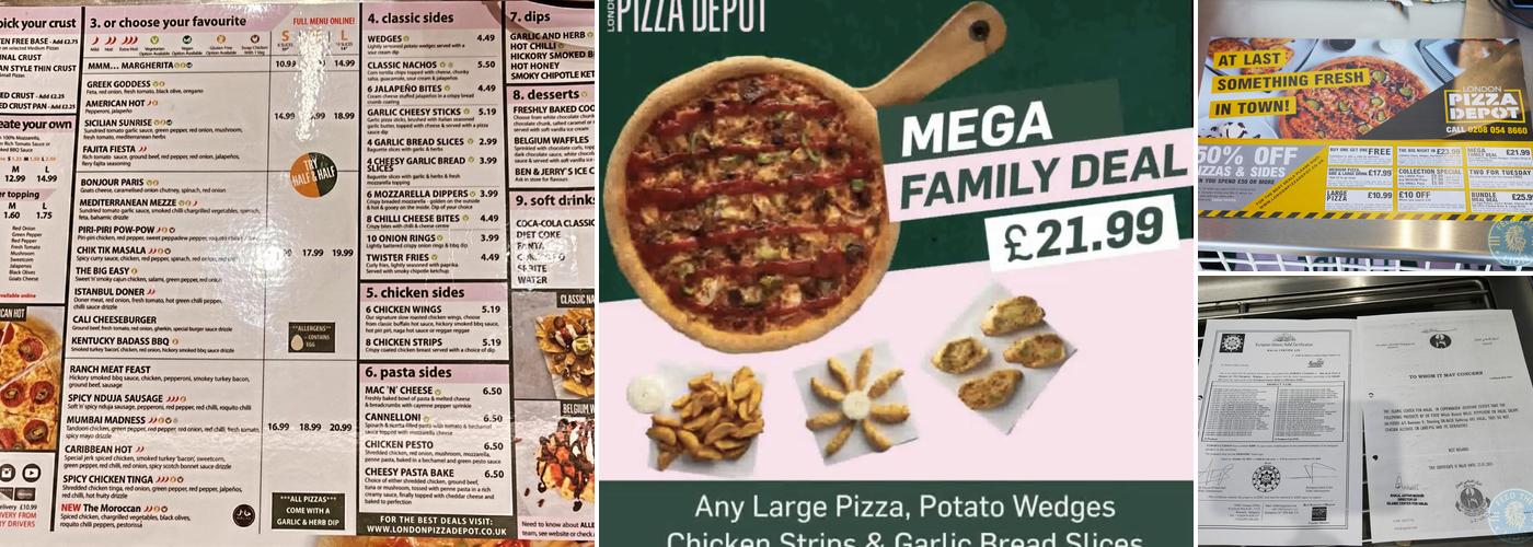 London Pizza Depot Menu