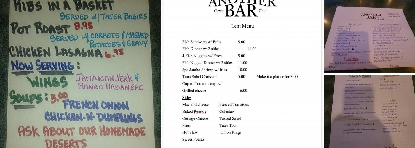 Another Bar & Grill Menu