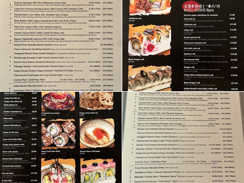 Kanpai Sushi Menu