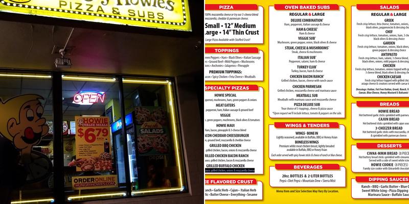 Hungry Howie's Pizza & Subs Menu
