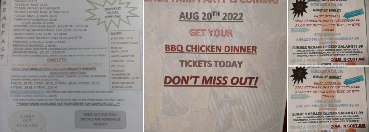 Angle Back Just One More Llc Menu