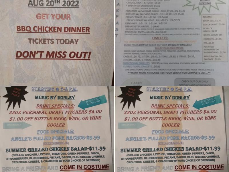 Angle Back Just One More Llc Menu