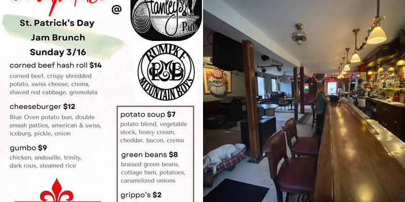 Stanley's Pub Menu