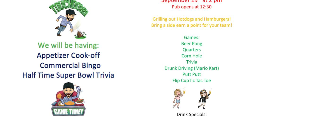 Finke's Pub Menu