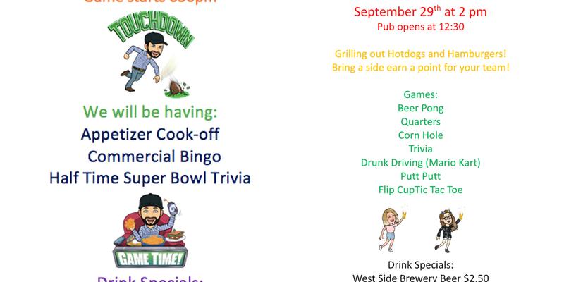 Finke's Pub Menu
