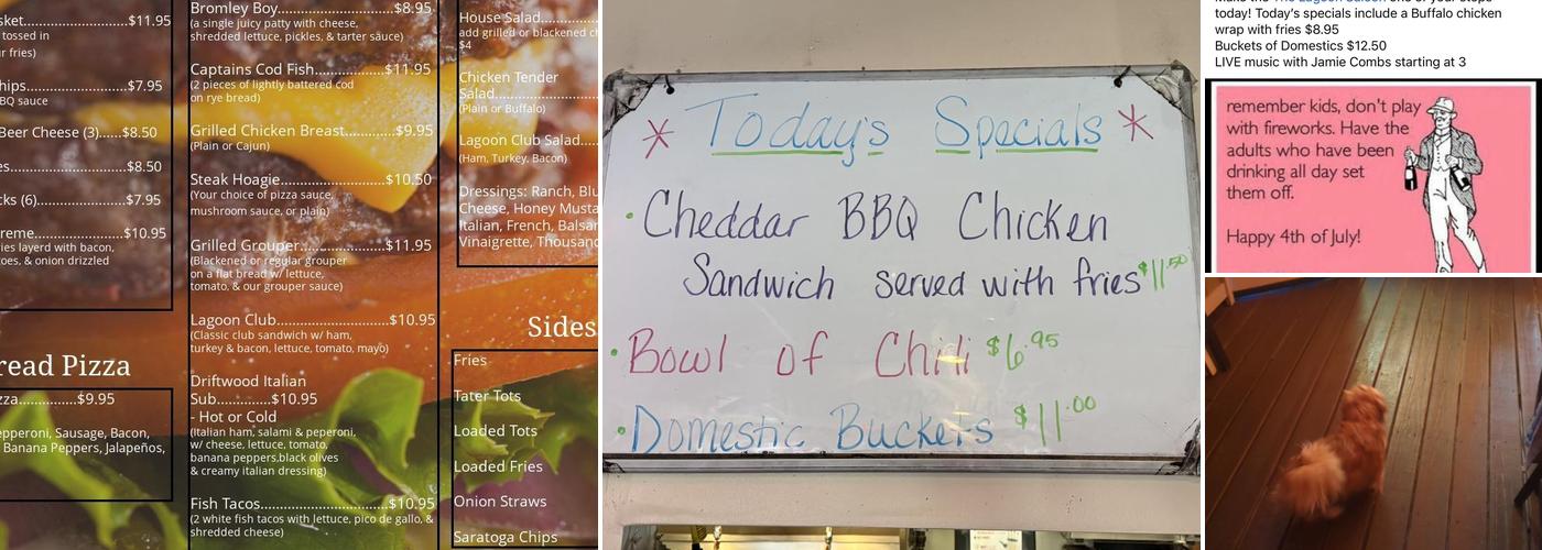 The Lagoon Saloon Menu