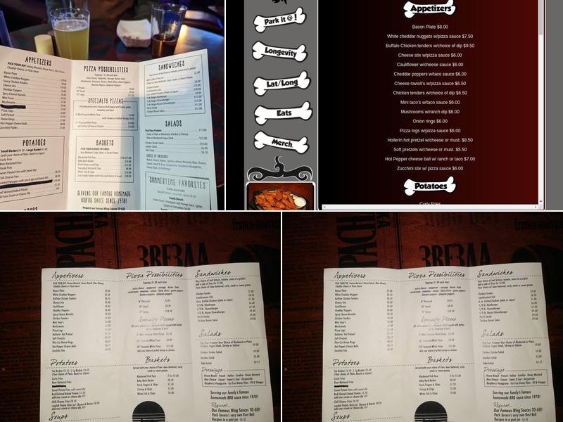 Park Tavern Menu
